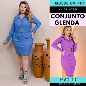 Imagem de capa para o Ebook Molde Conjunto Glenda