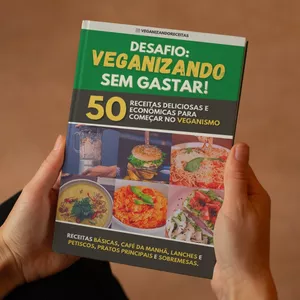 Imagem de capa para o Ebook Desafio: VEGANIZANDO Sem Gastar!