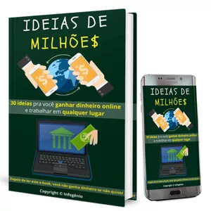 Imagem do curso Ideias de Milhões | 30 ideias para você ganhar dinheiro online (e-book)
