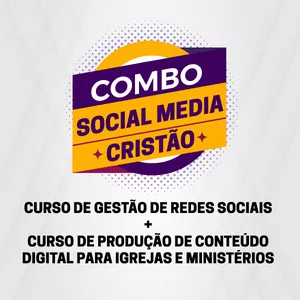 Imagem de capa para o Curso online [COMBO] Curso Social Media Cristão