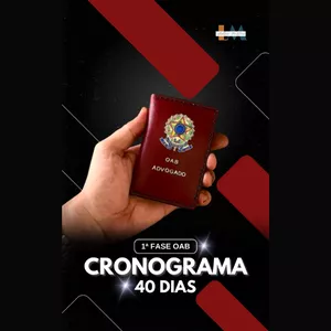 Imagem de capa para o Ebook Cronograma Intensivo de 40 Dias para a 1ª Fase do Exame OAB 43: Sua Aprovação Começa Aqui!