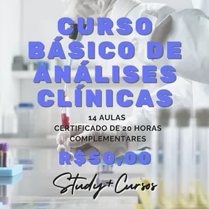 Imagem de capa para o Curso online Curso básico de análises clínicas
