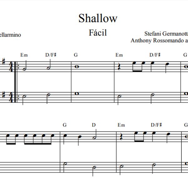Shallow Partitura Simplificada Para Iniciantes Raphael Bellarmino Learn A New Skill Ebooks Or Documents Hotmart Son fáciles de localizar echando un vistazo a la partitura. shallow partitura simplificada para