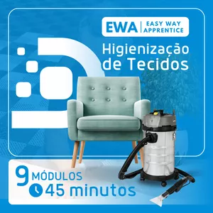 Imagem de capa para o Curso online Higienização de Tecidos para Iniciantes - Masterclass by Detail the Elite