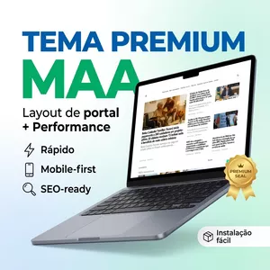 Imagem do curso Aparência de portal grande em 1 clique: Tema Premium MAA Spotlight, rápido e otimizado para SEO/Discover
