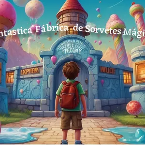Imagem de capa para o Ebook Ebook A Fantastica Fábrica de Sorvetes Mágica