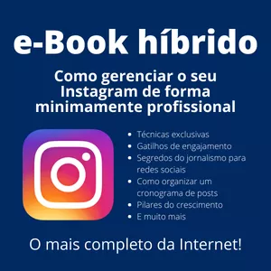 Imagem de capa para o Ebook COMO GERENCIAR O SEU INSTAGRAM DE FORMA MINIMAMENTE PROFISSIONAL