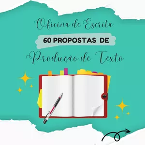 Imagem de capa para o Ebook Oficina de Escrita - 60 Propostas de Produção de Texto + Bônus