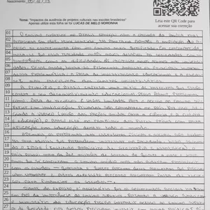 Imagem de capa para o Ebook Exemplo de uma redação 