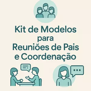 Imagem de capa para o Curso online 📩 Kit de Modelos para Reuniões de Pais e Coordenação