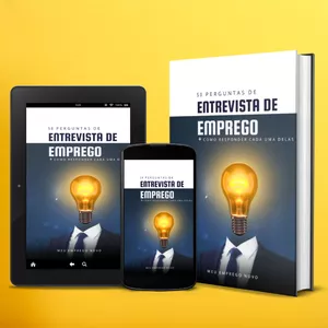 Imagem de capa para o Ebook 50 Perguntas de Entrevista de Emprego (+ como responder cada uma delas)