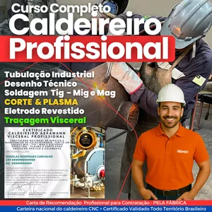 Imagem do curso Curso Completo Caldeiraria + Traçador Visceral Profissional ( Vídeo aulas + PDF)