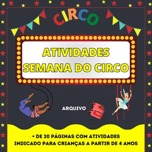 Imagem de capa para o Ebook Atividades da Semana do Circo
