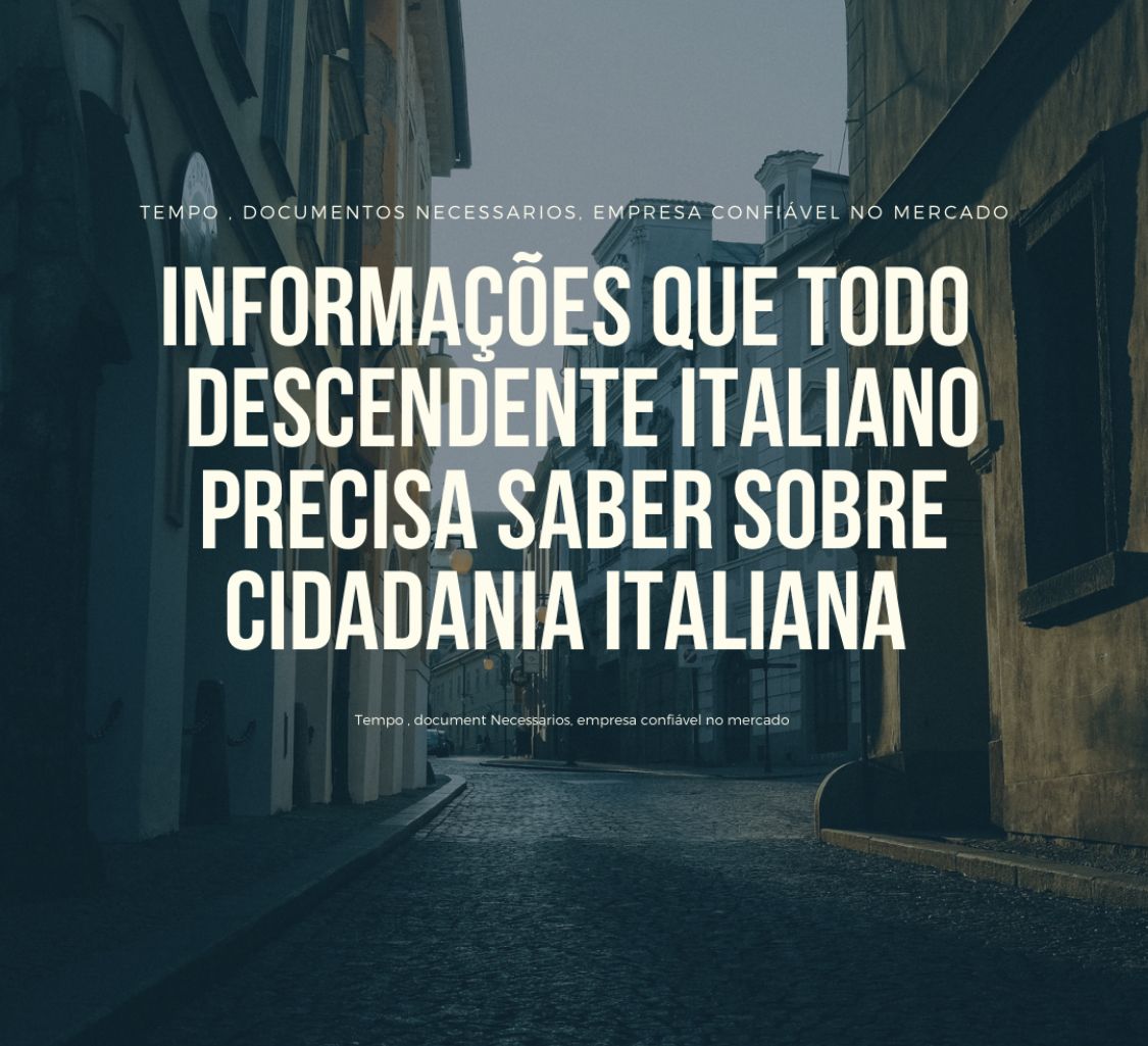  Video Aulas Sobre Informações Importantes Para Como Requerer Sua Cidadania Italiana De Uma Forma Legal e SEM RISCOS.