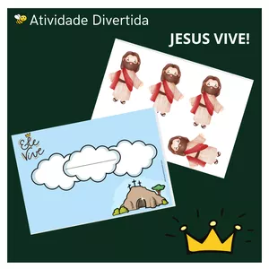 Imagem de capa para o Ebook ATIVIDADE JESUS VIVE 