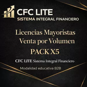 Imagen de portada para Curso online CFC LITE Sistema Integral Financiero — Pack 5 Licencias (Modalidad B2B)