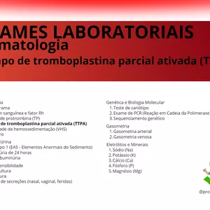 Imagem de capa para o Ebook 04. Tempo de tromboplastina parcial ativada (TTPA)