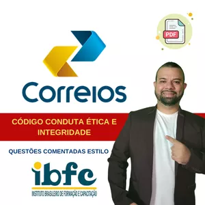 Imagem de capa para o Ebook EBOOK DE QUESTÕES DO CÓDIGO DE CONDUTA ÉTICA E INTEGRIDADE DOS CORREIOS