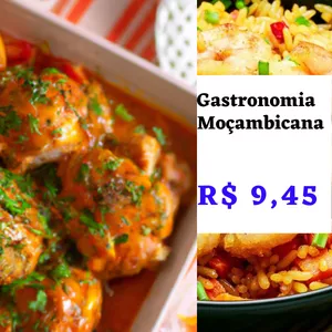 Imagem de capa para o Ebook Receitas de Moçambique "nossa gastronomia"