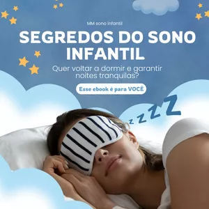 Imagem de capa para o Ebook Segredos do sono infantil 
