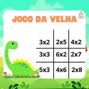 Imagem de capa para o Ebook Jogo da Velha Multiplicação