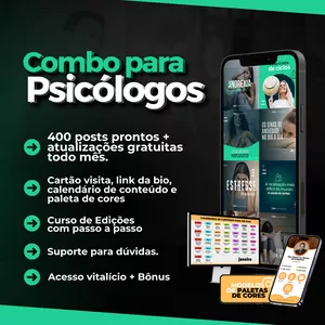 Imagem de Combo para Psicólogos criado por Isa Pacheco dos Santos na hotmart