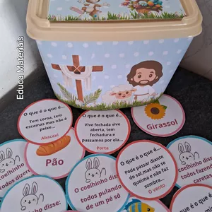 Imagem de capa para o Ebook 💌🐇 Dinâmicas semana de Páscoa 🐇💌