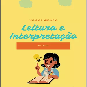 Imagem de capa para o Ebook Kit de Interpretação de Texto - 3º ao 5° ano | 50 textos e mais de 100 atividades prontas + 3 brindes