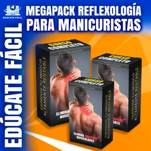 Imagen de portada para Curso online MEGAPACK REFLEXOLOGÍA, PARA MANICURISTAS