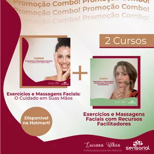 Imagem principal do produto Exercícios e Massagens Faciais: o cuidado em suas mãos + Exercícios e massagens faciais com recursos facilitadores