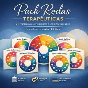 Imagem de capa para o Ebook Pack Terapêutico – Rodas de Autoconhecimento para Psicólogos (6 ferramentas prontas para sessão)