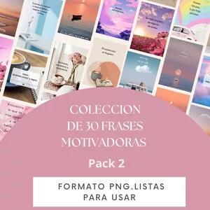 Imagen de portada para Curso online Pack  N° 2 de Frases Motivadoras PNG: Fondos para Celular y Redes Sociales