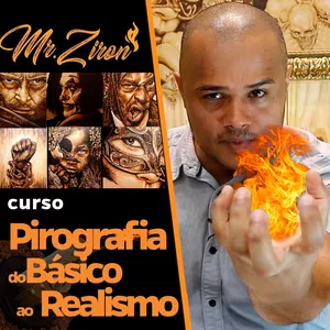 Imagem de capa para o Curso online Pirografia do Básico ao Realismo  -  Mr.ziron