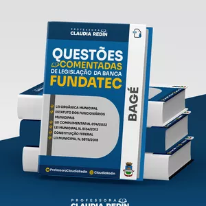Imagem de capa para o Ebook Questões Comentadas de Legislação Município de Bagé