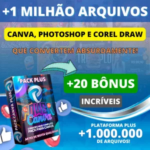 Imagem do curso Pack Canva Plus - Mais de 1 Milhão de Arquivos Editáveis