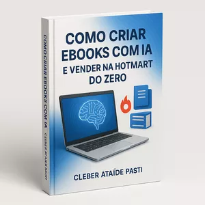 Imagem de capa para o Ebook Como Criar eBooks com IA e Vender na Hotmart do Zero