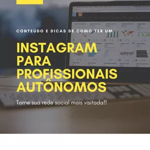 Imagem de capa para o Ebook Instagram Para Profissionais Autônomos 2020.