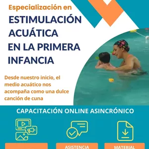 Imagen de portada para Curso online CURSO DE ESTIMULACIÓN ACUÁTICA PARA  BEBÉS.