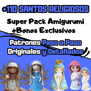 Imagen de portada para Curso online Paquete Santos Religiosos Amigurumi
