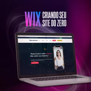 Imagem de capa para o Curso online Criando um site no Wix
