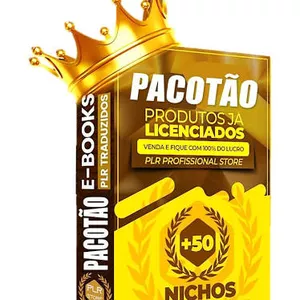 Imagem de capa para o Ebook + 1800 EBOOKS PLR TRADUZIDOS Prontos Para Baixar e Lucrar.