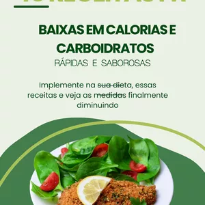 Imagem de capa para o Ebook 40 receitas fit