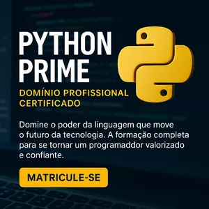Imagem do curso **Python Prime – Domínio Profissional Certificado** 