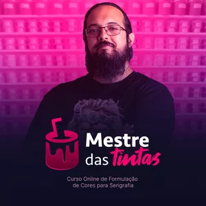 Imagem de capa para o Curso online Mestre das Tintas - Curso de Formulação de Cores para Serigrafia