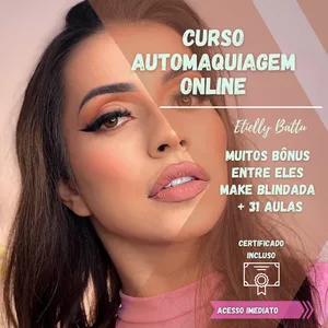 Imagem de capa para o Curso online Curso de Automaquiagem do zero ao avançado com Etielly Battu
