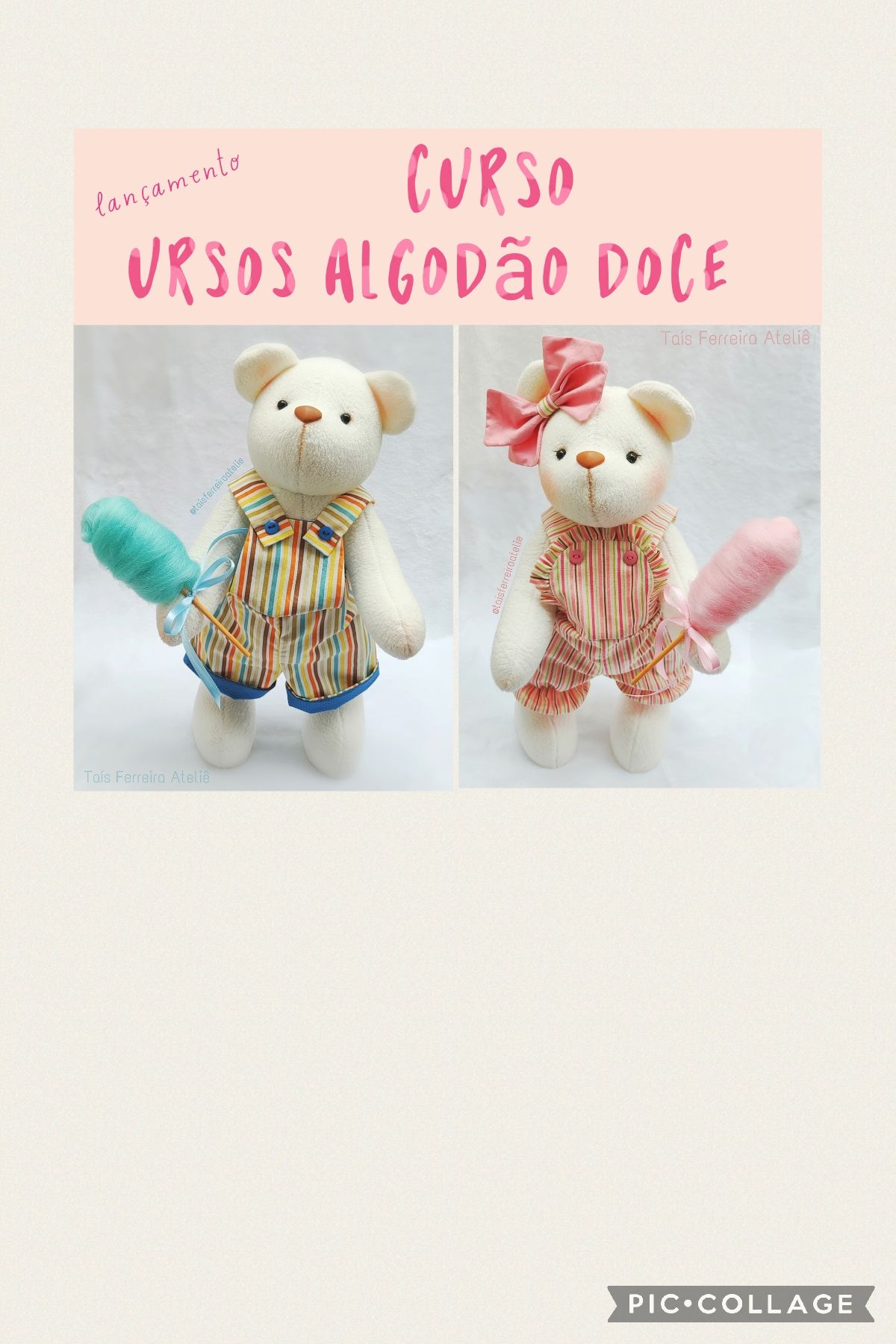 Curso Ursos algodão doce 
