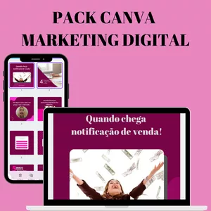 Imagem principal do produto Pack Canva Marketing Digital 