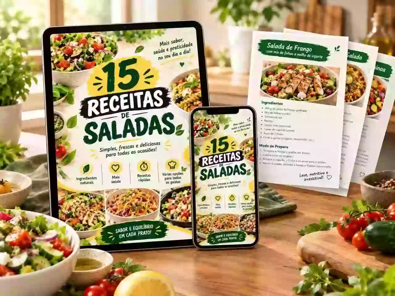 Bônus: 15 Receitas de Saladas