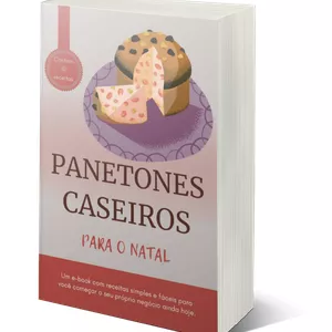 Imagem de capa para o Ebook Como fazer Panetone caseiro: 10 receitas para o natal
