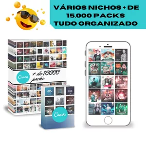 Mega Pack Canva + de 15000 Artes Editaveis 